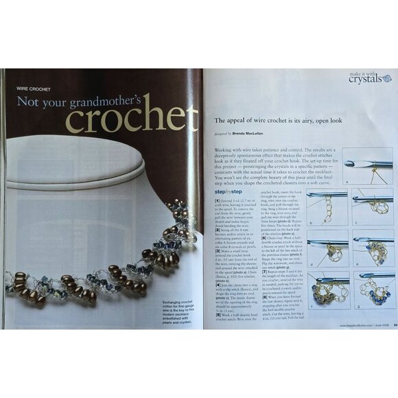 Bead and Button Magazine June 2008 Japanese Loomwork Patterns Inside - Picture 13 of 16